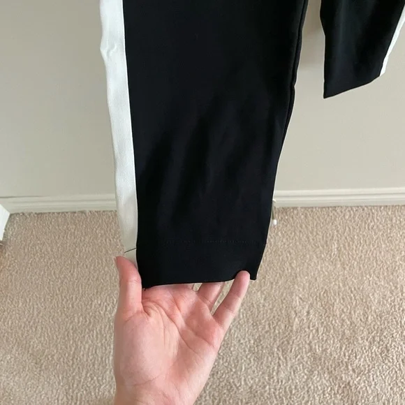 Aritzia Babaton Dexter Pants Black With White Stripe Size XS - Picture 6 of 8